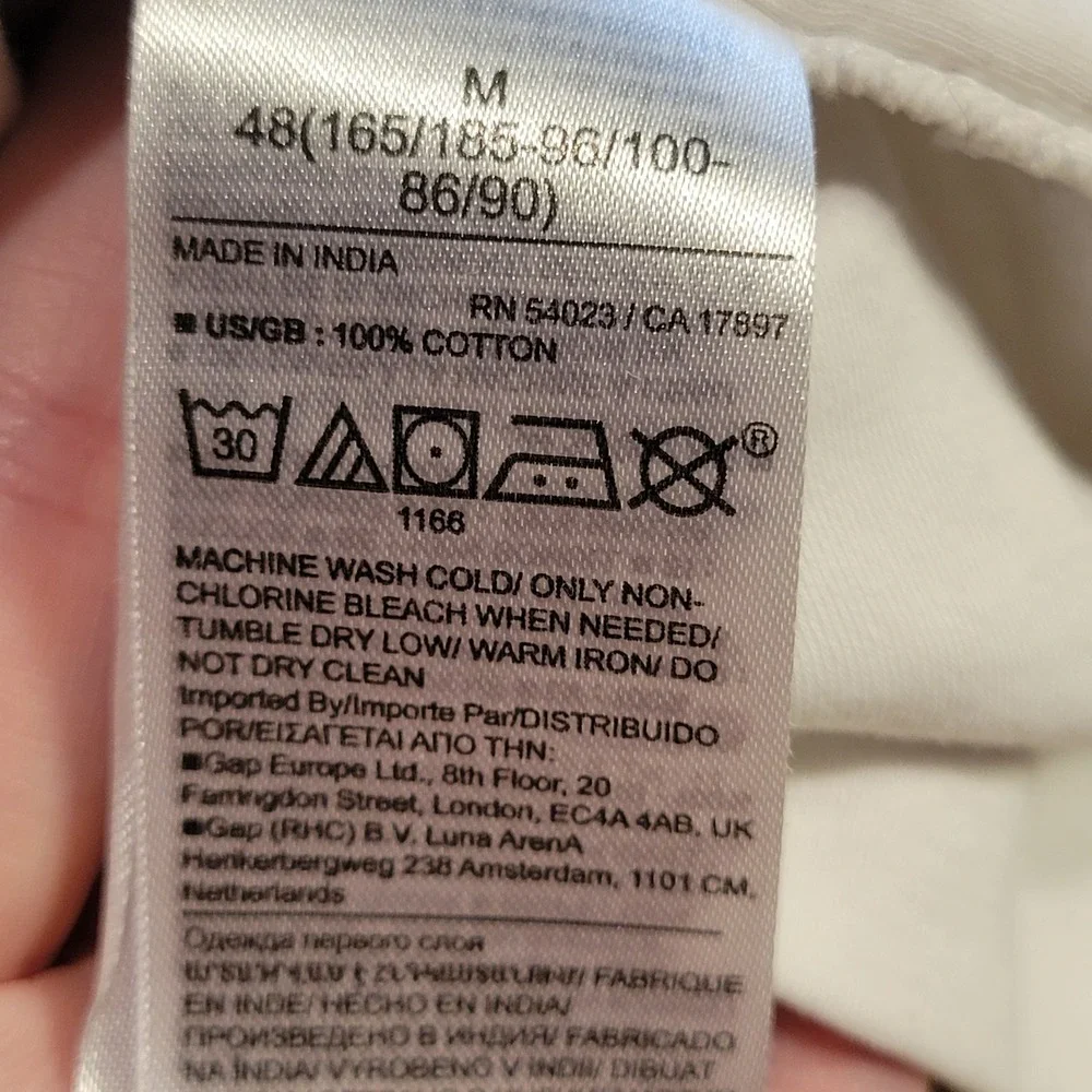 Banana Republic Luxury Touch Polo Shirt Mens Medium Cream White Cotton Short Slv